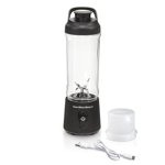 Hamilton Beach Blend Now Portable Cordless Blender with Stainless Steel Blades, 16 oz Jar, Black, 51180