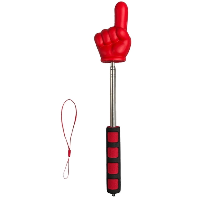Telescopic Teacher's Pointer for Science Class - 138in Demonstration Pointer with Soft Handle Finger Shaped Focus Tool for Lectures and Presentations