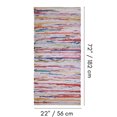 thumbnail image 3 of Fabstyles Premium 100% Cotton Rug, Handmade Area Rag Rug for Living Room, Hallway, Patio, 3 of 3