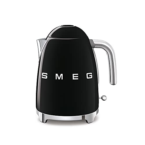 Smeg Bouilloire Électrique Rétro en Acier Inoxydable Noir des Années 50