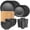 Black, variant on Plates and Bowls Sets,Bowl Plates Cup Tableware 16 Piece Solid Color Household Plastic Drop Resistants Tableware Set,Kitchen Plates and Bowls Set,Cup Sets for Kitchen,Plate and Bowl Sets