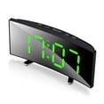 thumbnail image 2 of Horloge Électronique HD Grand Écran Horloge Électronique Incurvée à DEL USB à Pile Horloge Numérique Durable (Rouge / Vert / Blanc), 2 of 9