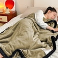 thumbnail image 2 of Yhmxh Bedding Cozy Flannel AirConditioner Blanket - High-Density For Ultimate Skin-friendly Throw Blanket Machine Washable Microfiber Bed Sheet Set, 2 of 6