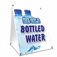 thumbnail image 2 of A-Frame Sidewalk Ice Cold Bottled Water Sign with Graphics On Each Side | 24" X 36" Print Size, 2 of 3