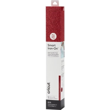 Cricut® Smart Iron On™ Glitter Matless Heat Transfer Vinyl (3 ft), Red