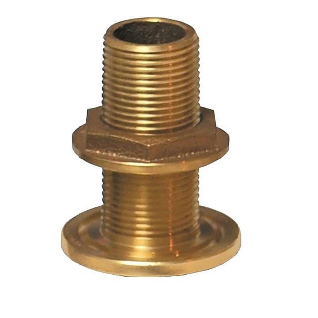 Groco TH-500-W Raccord Traversant à Coque en Bronze 0,5 Po NPS NPT Combo avec Écrou