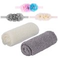 thumbnail image 1 of Coofit 2 Pcs Emmaillotage pour Bébé Mode Coton Extensible Accessoire Photo pour Bébé avec 3 Bandeaux, 1 of 10