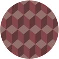 thumbnail image 1 of Ahgly Company Machine Washable Indoor Round Transitional Indian Red Area Rugs, 6' Round, 1 of 7