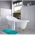 thumbnail image 4 of 1 Small Clara Clark Bath Mat Bathroom Rug - Absorbent Memory Foam Bath Rugs - Non-Slip, Thick, Cozy Velvet Feel Microfiber Bathrug, Plush Shower, Toilet- Floor Bathmats Carpet - Teal - 17"x24", 4 of 4