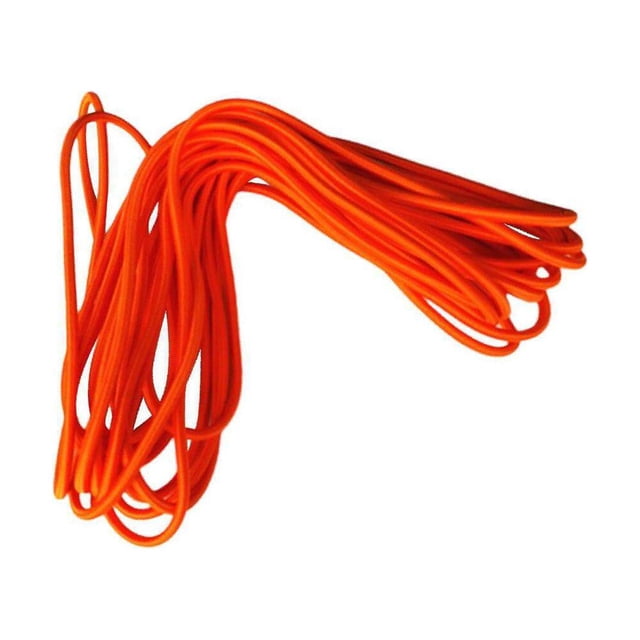 6mm Elastic Bungee Rope Shock Down Stretch Band Elastic Cord Tie Down Roof Stretch Band Elastic Shock Rack UV Stable Orange 5m