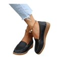 thumbnail image 3 of Innerwin Chaussures Plates pour Femmes, Basses, Décontractées, Bout Rond, Marche, Noir 5.5, 3 of 6