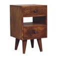 thumbnail image 2 of Table de Nuit Artisanale en Bois Massif Mini Classique Multicolore en Châtaignier, 2 of 10