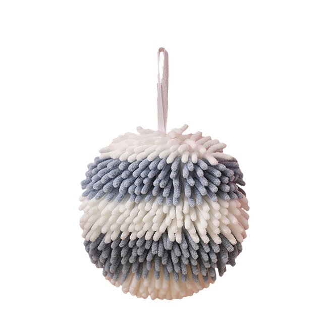 Bovemsi Cleaning Balls Absorbent Hanging Hand Towel For Kitchen & Bathroom Reusable Absorbent Hanging Hand Towel Quick Dry Plush Towel Soft Fuzzy Hand Towel