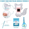 thumbnail image 2 of Sewing Craft Kit Forest Creatures DIY Polar Animals Sewing Felt Craft Plush Animals for Kids Beginners, 2 of 5