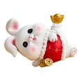 thumbnail image 4 of Baohd Rabbit Statue Miniature Desktop Ornament Animal Sculpture for Bedroom Decor StyleC, 4 of 9