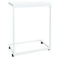thumbnail image 3 of vidaXL Side Table with Wheels White 55x35x70 cm Engineered Wood, 3 of 4