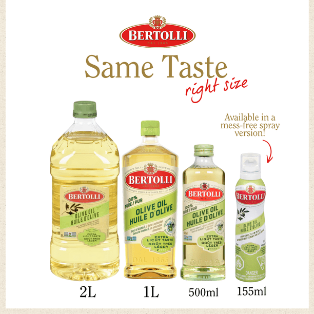 Bertolli Olive Oil, Extra Light Taste - Cold Extracted, 100