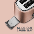 thumbnail image 2 of Sencor STS-6055RS 2-Slice Premium Metallic Toaster with Digital Button and Toaster Rack (Rose), 2 of 4