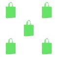 thumbnail image 1 of Maytalsory Nouveau Sac à Main Réutilisable en Gros Solide Sac Fourre-Tout de Magasinage Épicerie Éco Sacs Pliables Vert 5Ensemble, 1 of 6