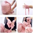 thumbnail image 4 of Hand Arm Knitting Blanket Thick DIY Chunky Yarn Roving Knitted Blanket Bulky Yarn Winter Warm, 4 of 8