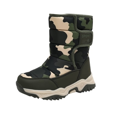 YOUSNH Chaussures pour Enfants Bottes de Neige Filles Garçons Bottes d'Extérieur Bottes Chaudes Bottes de Neige Chaussures pour Enfants CE1 10.5