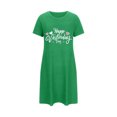 thumbnail image 5 of Amzcrzy Pyjamas pour Femmes Mode Imprimé Cœur Valentines Day Robe Décontractée Confortable à Manches Courtes Chemises de Nuit pour Femmes Valentines Day Cadeaux, 5 of 5