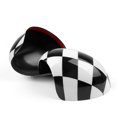 thumbnail image 3 of 2x Checkered WING Mirror Covers Fit for MINI Cooper R55 R56 R57 Power Fold Mirror, 3 of 4