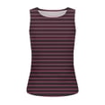 thumbnail image 3 of Plebaso Débardeurs Ajustés à Rayures pour Femmes Sans Manches à Col Rond Froncés Blouses d'Été Décontractées Basiques T-Shirts, 3 of 5