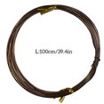 thumbnail image 3 of Craft Wires DIY Handicrafts Braided Thread Good Flexibility Durable Shiny Jewelry Lines Exquisite Design for Sculpturing Coffee, 3 of 5