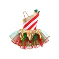 thumbnail image 4 of iefiel Robe de Danse de Noël à Rayures Canne de Bonbon pour Filles Justaucorps Tutu de Ballet Robes de Patinage Artistique sur Glace Rouge 14, 4 of 7