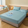 thumbnail image 1 of Waterproof Quilted Mattress Cover & Pillowcases Set,Waterproof Mattress Protector,Washable for Home, Bedroom, Hote, 1 of 8