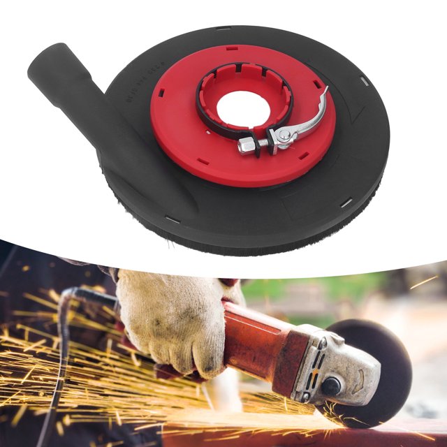 Couvercle Anti-Poussière pour Moulin à Angle, Filtration Efficace Rouge Noir 9 Pouces pour Pierre