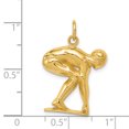 thumbnail image 2 of Charme Nageur/plongeur en Or Jaune 14K, 2 of 2