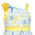 thumbnail image 4 of Girls Dress One Shoulder Sea Star Flower Dress Birthday Party 8 Years, 4 of 6