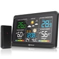 thumbnail image 1 of Geevon Weather Station Wireless Indoor Outdoor Thermometer, Large Color Display Digital Forecast Station Weather Thermometer with Barometer, USB Charging Port and Adjustable Backlight, 1 of 10