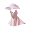 thumbnail image 1 of jinwen Sun Hat Face Cover Cap Earloop Women for Sightseeing Outdoor Activities Work Pink, 1 of 9