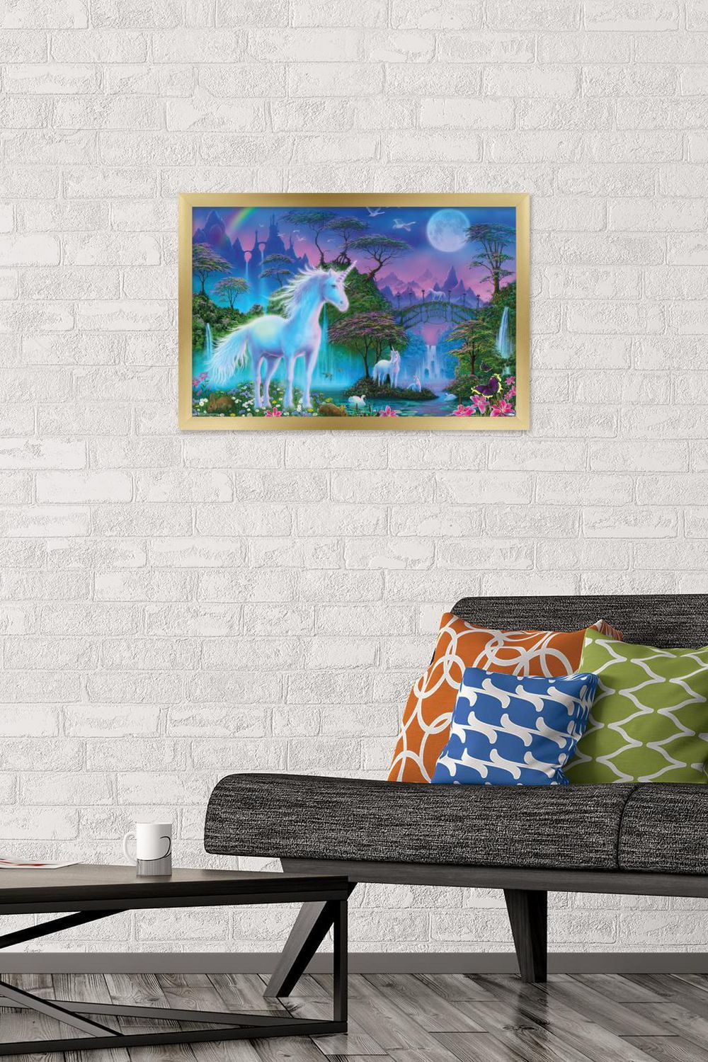 Unicorn Meadow Wall Poster, 22.375" x 34"