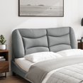 thumbnail image 2 of vidaXL Headboard Cushion Light Grey 137 cm Fabric, 2 of 5