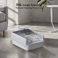 thumbnail image 3 of Stainless Steel Cat Litter Box with Lid Large Litter Box for Big Cats Non-Stick Stainless Steel Cat Boxes High Sides, Kitten Metal Boxes, Anti-Leakage, Easy to Clean, 3 of 7