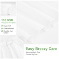 thumbnail image 4 of PiccoCasa Polyester Brushed Bed Skirt with Elastic Dust Ruffles 16" Drop, Queen Snow White, 4 of 9