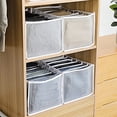 thumbnail image 3 of Boovnll Home Storage, 2Pc 7 Grids Washable Wardrobe Clothes Organizer, Jeans Compartment Storage Box 36*25*20, Storage, Storage and Organization, Organization and Storage, 3 of 8