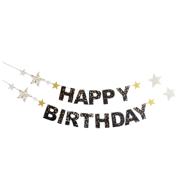 pitrice Tire-drapeau de Lettres pour Fête d'Anniversaire