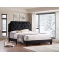 thumbnail image 1 of Lit Plateforme DiamondLux en Velours Noir - Très Grand, 1 of 1