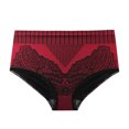 thumbnail image 1 of XZNGL Women Color Lace Edge High Waisted Shorts Shapewear Tummy Control Panties, 1 of 3