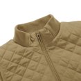 thumbnail image 3 of Bienzoe Gilet Matelassé Léger pour Femme, Doudoune Rembourrée, Mode, Fermeture Éclair, Veste Décontractée, Beige, G, 3 of 6