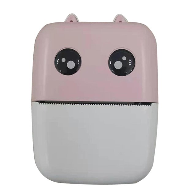 lionlar Mini Pocket Thermal Printer Wireless Low Noise Portable for Mobile Phones Label pink