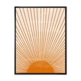 thumbnail image 1 of Designart Imprimé soleil orange III ART MURAL À CADRE FLOTTÉ, 1 of 4