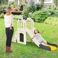 thumbnail image 3 of Costway 6-In-1 Large Slide for Kids Toddler Climber Slide Playset w/ Basketball Hoop, 3 of 10