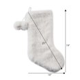 thumbnail image 2 of Holiday time White Fur Stocking,21 inch,white colour, 2 of 4