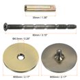 thumbnail image 2 of Unique Bargains Door Hole Cover Plate, 2 3/16' Deadbolt Cover Plate, Bronze, 2 of 6